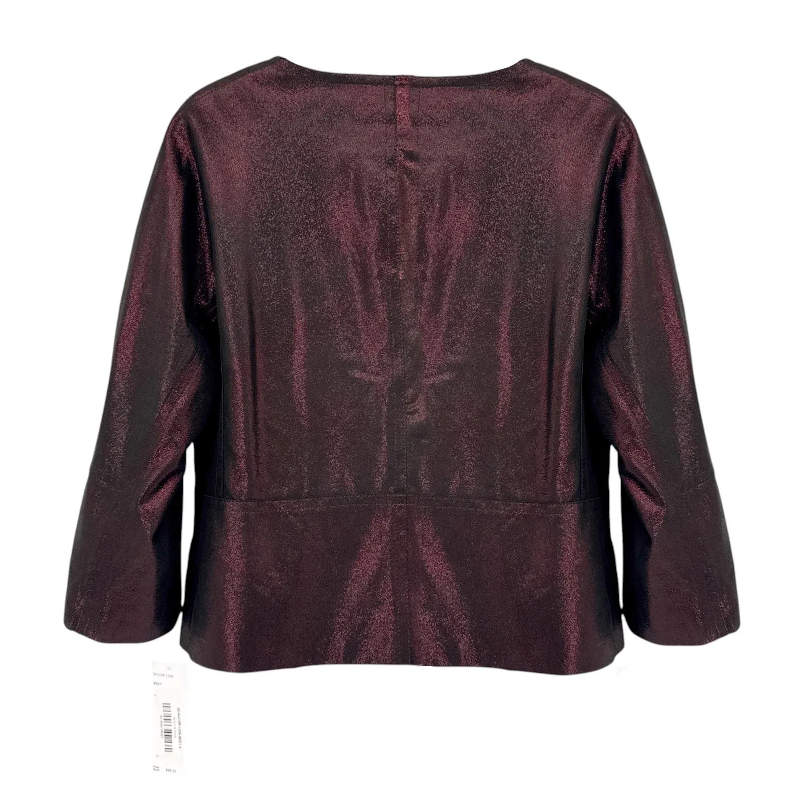 LAFAYETTE 148 New York 3/4 Sleeve Ritchie Leather Jacket in Beet 8|M - flyKAMP