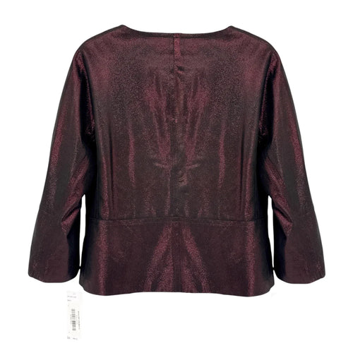 LAFAYETTE 148 New York 3/4 Sleeve Ritchie Leather Jacket in Beet 8|M - flyKAMP