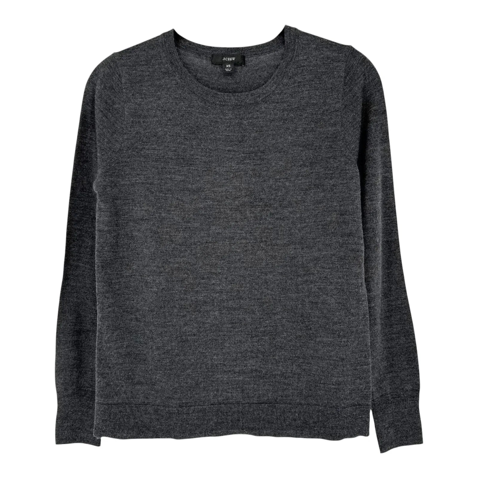 J.CREW Margot Crewneck Sweater in Charcoal XS - flyKAMP