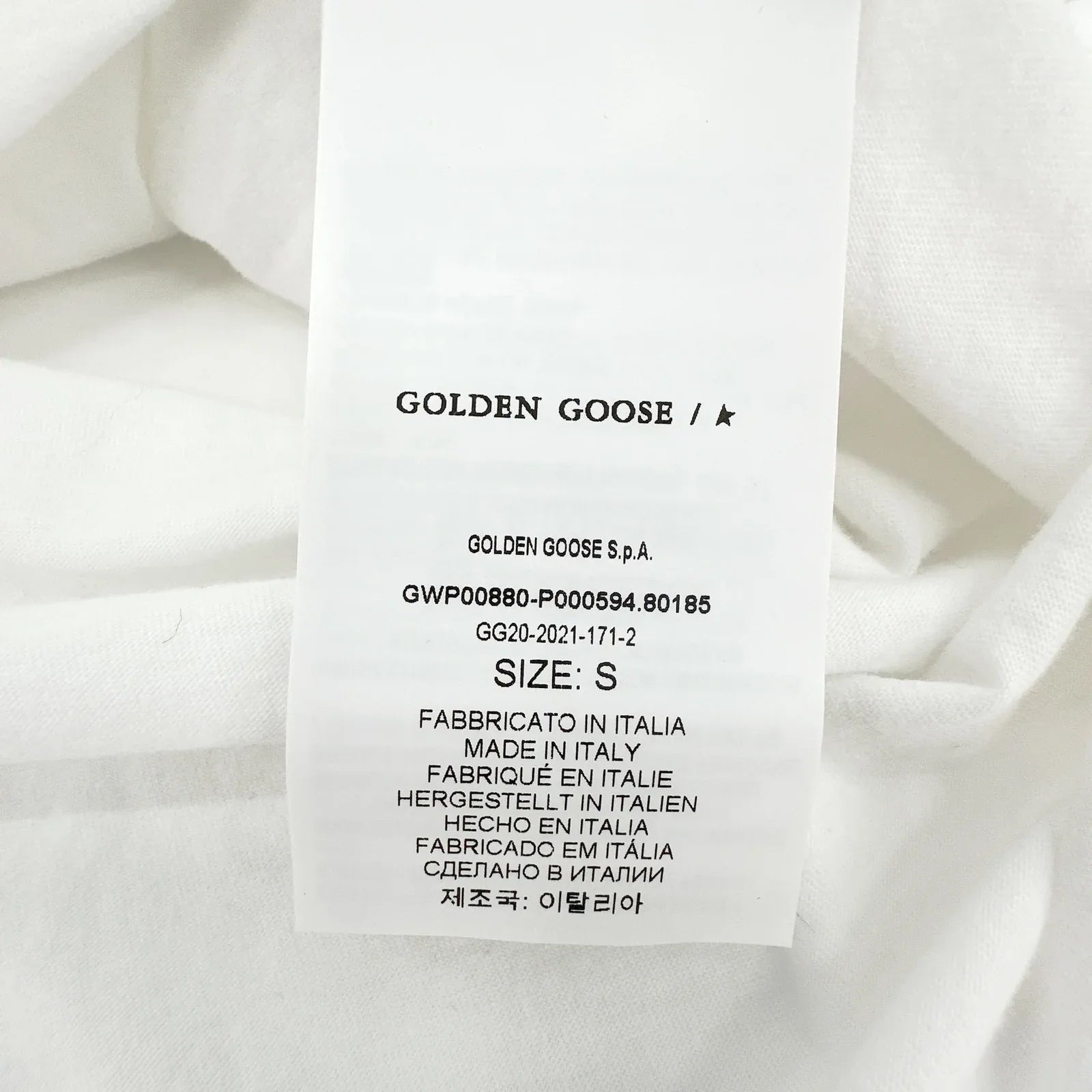 GOLDEN GOOSE Crewneck Glitter Star Tee S - flyKAMP