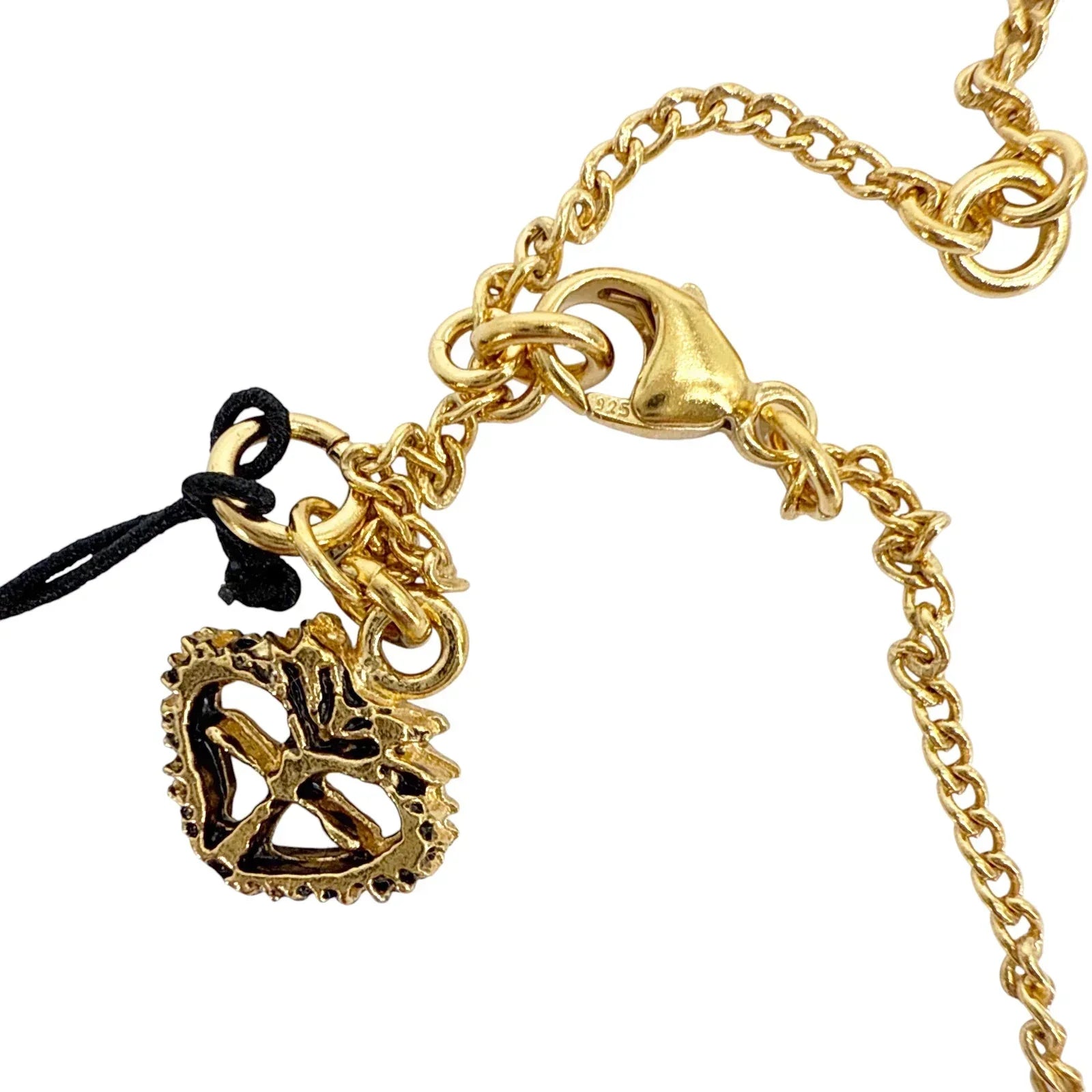 VIRGINS SAINTS & ANGELS VSA Addie Charm Necklace Gold & Pink - flyKAMP