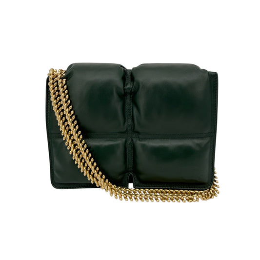 BURBERRY Snip Chain Bag Puffy Nappa Leather in Vine