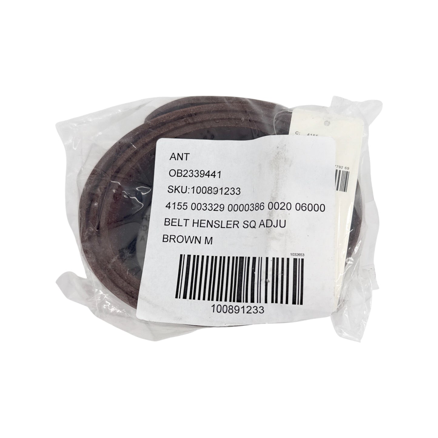 ANTHROPOLOGIE Adjustable Square Buckle Belt in Brown M