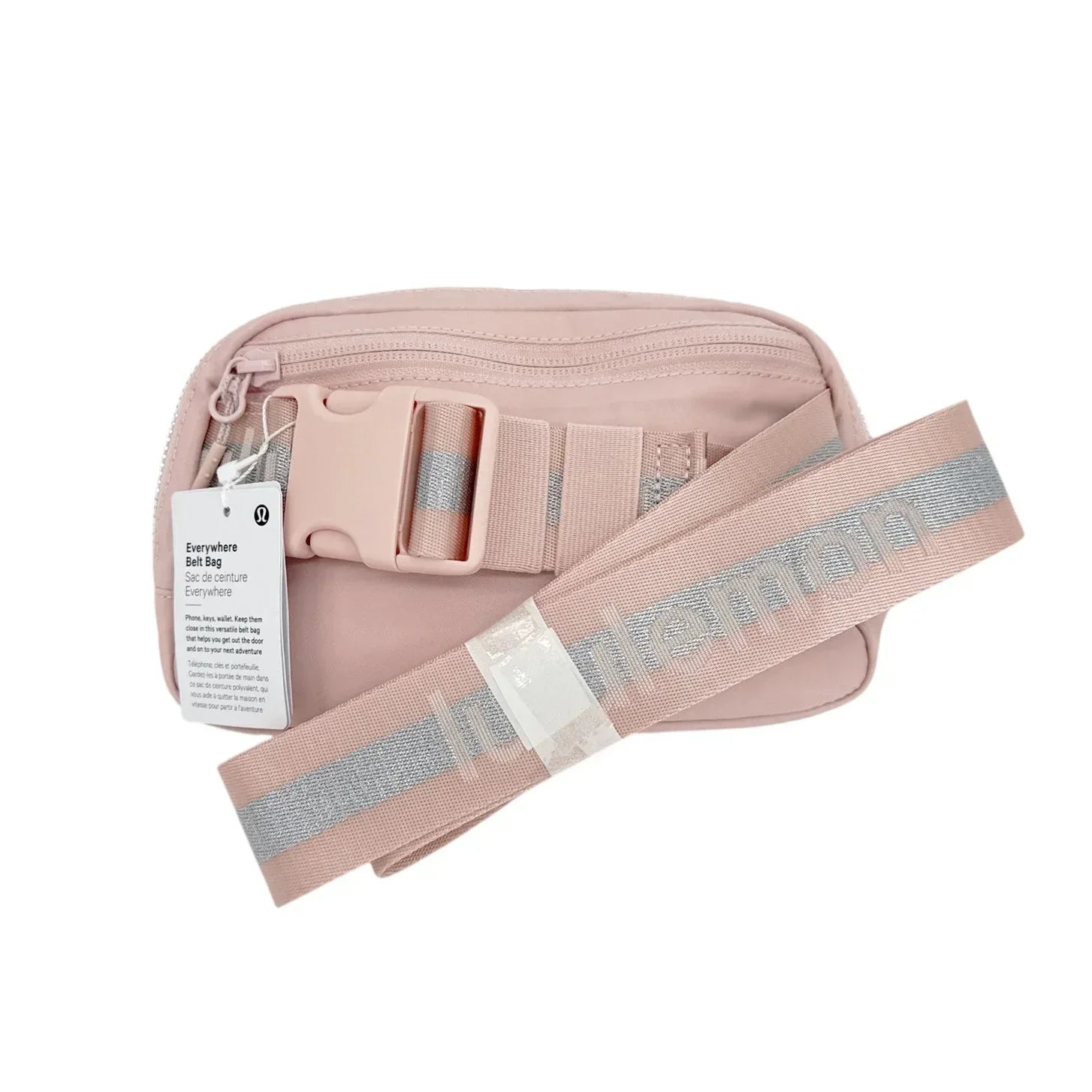 LULULEMON Everywhere Belt Bag 1L Wordmark Pink Mist - flyKAMP