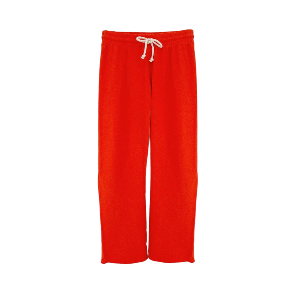 PERFECTWHITETEE Jamaica Beach Fleece Sweatpants in Tomato S perfectwhitetee