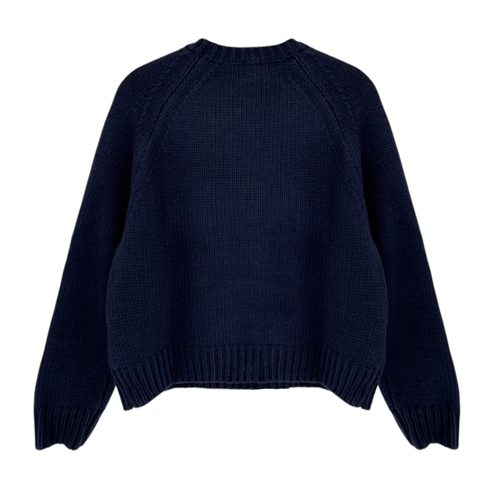 PINK PINEAPPLE Crop Vintage Acrylic Flag Sweater in Navy XS/S Pink Pineapple