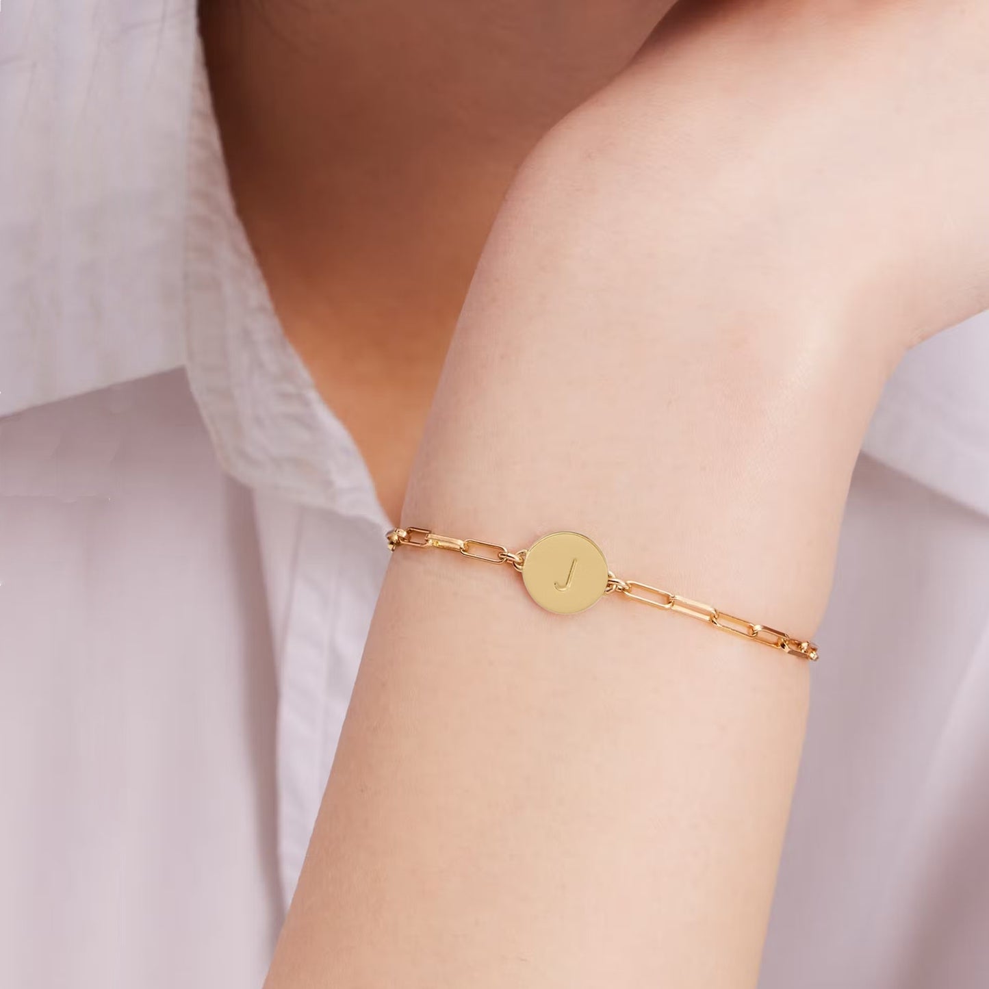 KATE SPADE New York Initial Chain Bracelet in Gold J