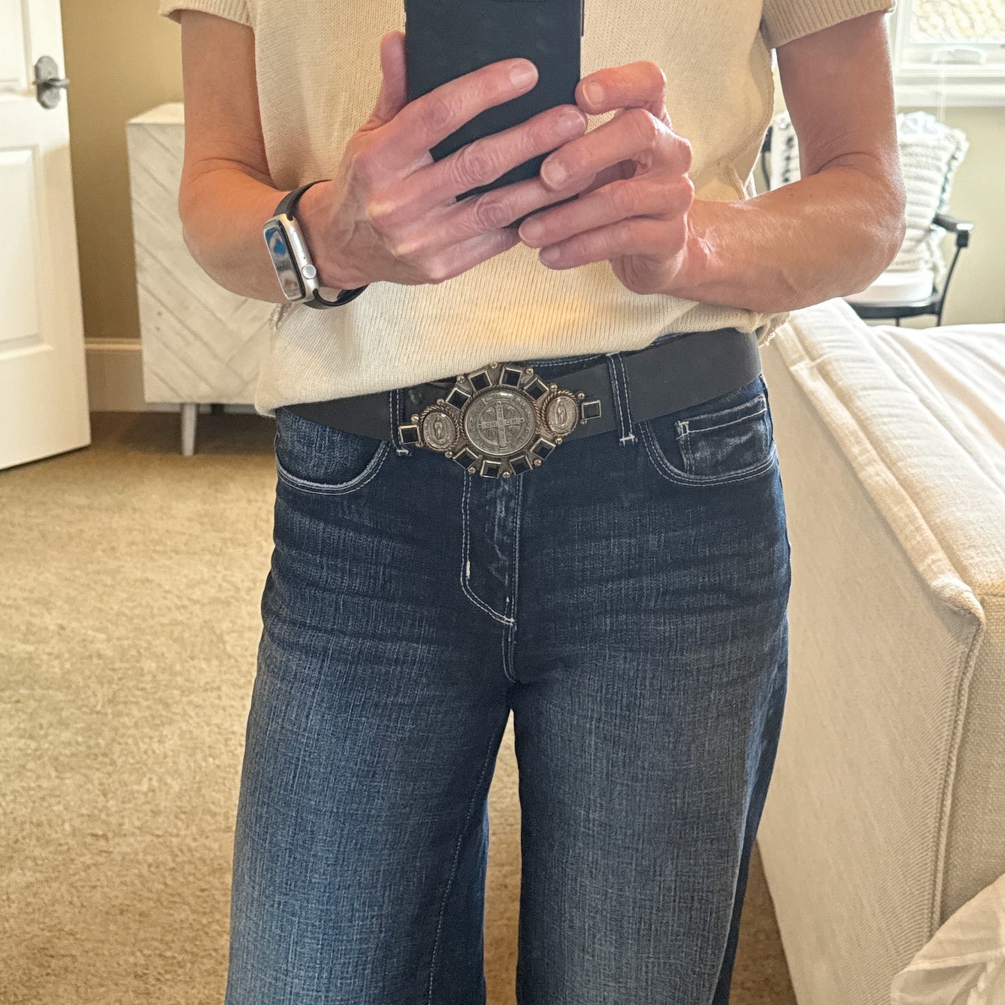 VIRGINS SAINTS & ANGELS VSA Belt Strap 1.5 in Black XS