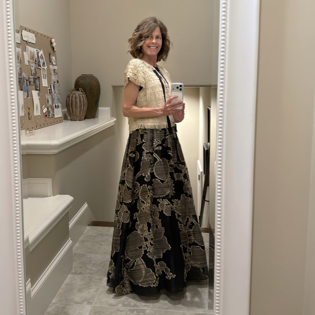 LAFAYETTE 148 New York Jacquard Silk Evening Gown in Black 4|S Lafayette 148 New York