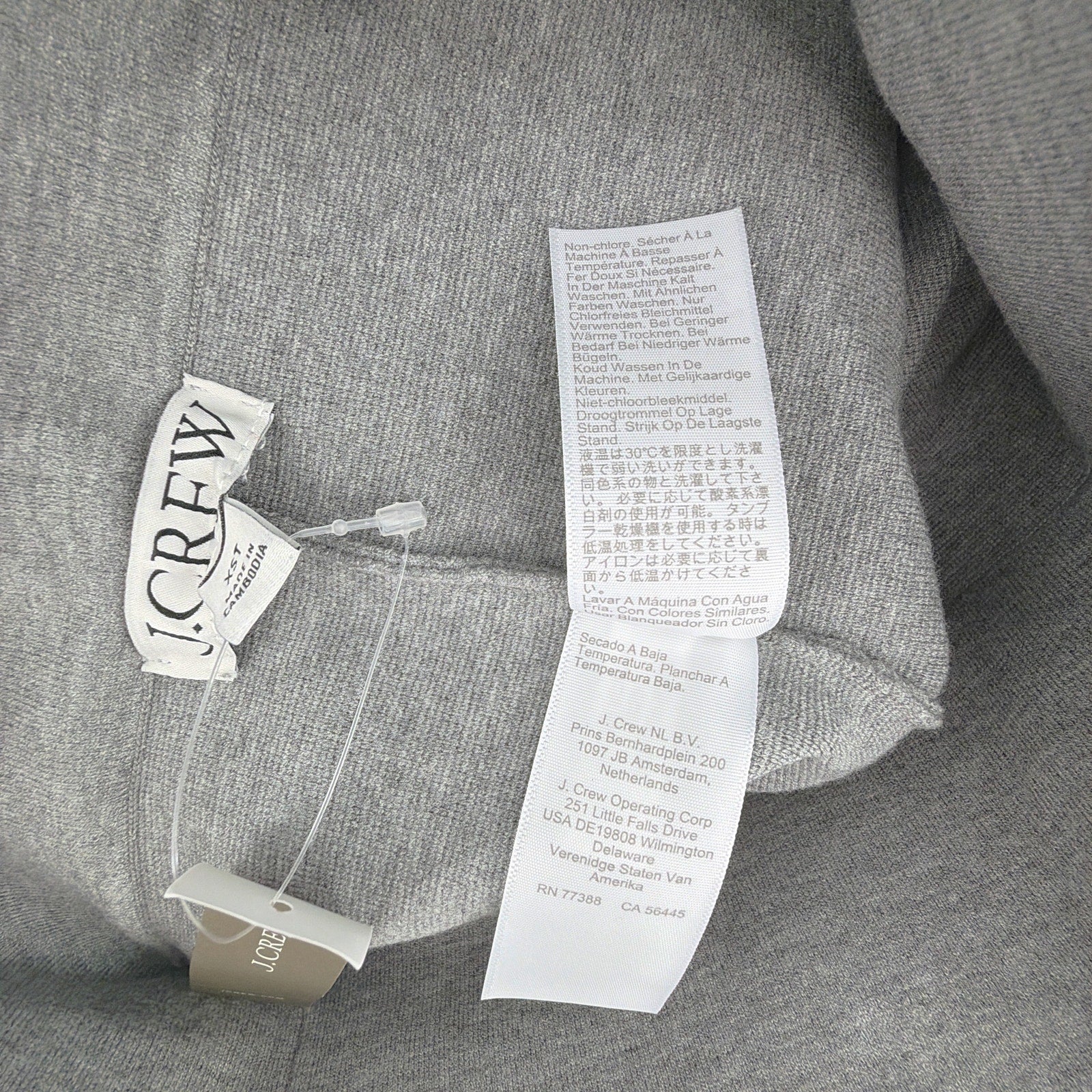 J.CREW New Delaney Kickout Sweater Pant in Heather Ash XST J.CREW