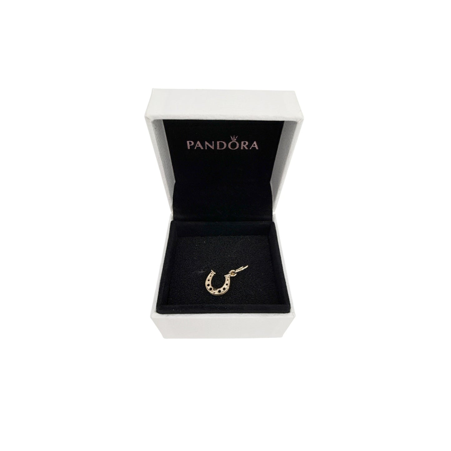 PANDORA Lucky Horseshoe Dangle Charm in Gold