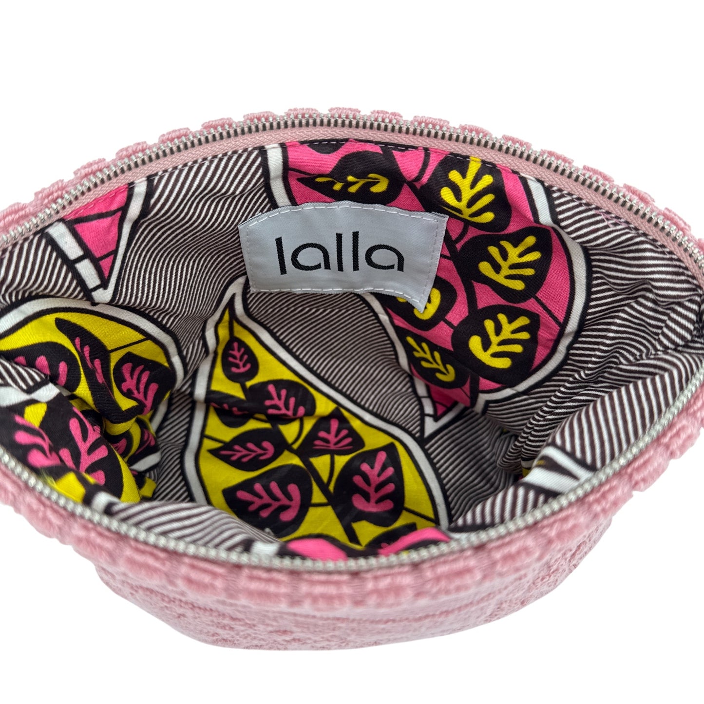 LALLA Marrakech Petit Walakin Eponge Clutch in Blush Pink