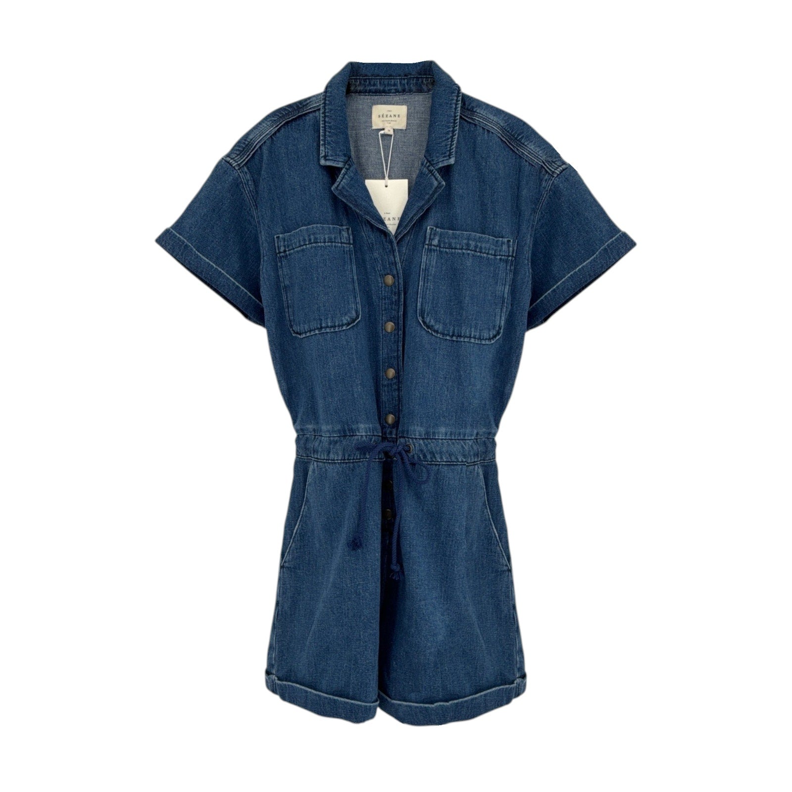 SEZANE Kaou Jumpsuit in Blue FR38|M Sézane
