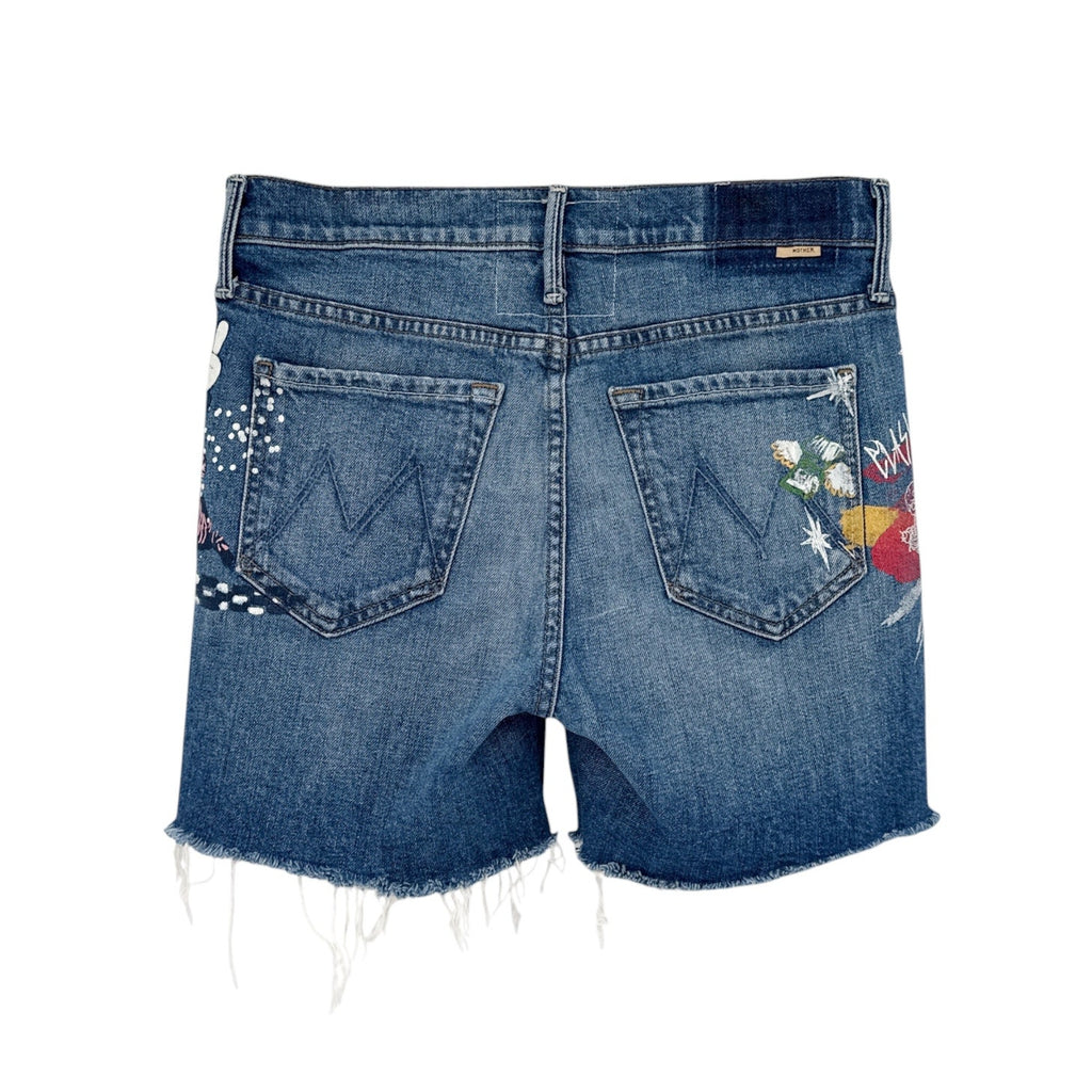 MOTHER The Vagabond Cuffed Shorts in Spooky Voodoo 25 Mother