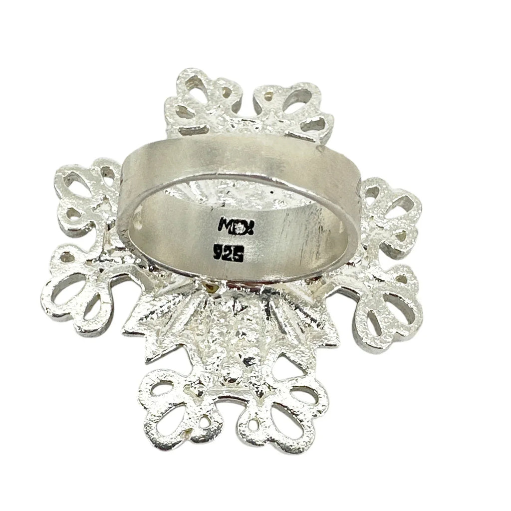 VIRGINS SAINTS & ANGELS VSA Electra Cross Ring in Silver Size 6 - flyKAMP