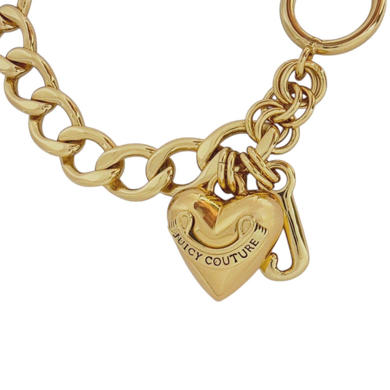 JUICY COUTURE Starter Charm Bracelet in Gold Vintage & NEW Juicy Couture
