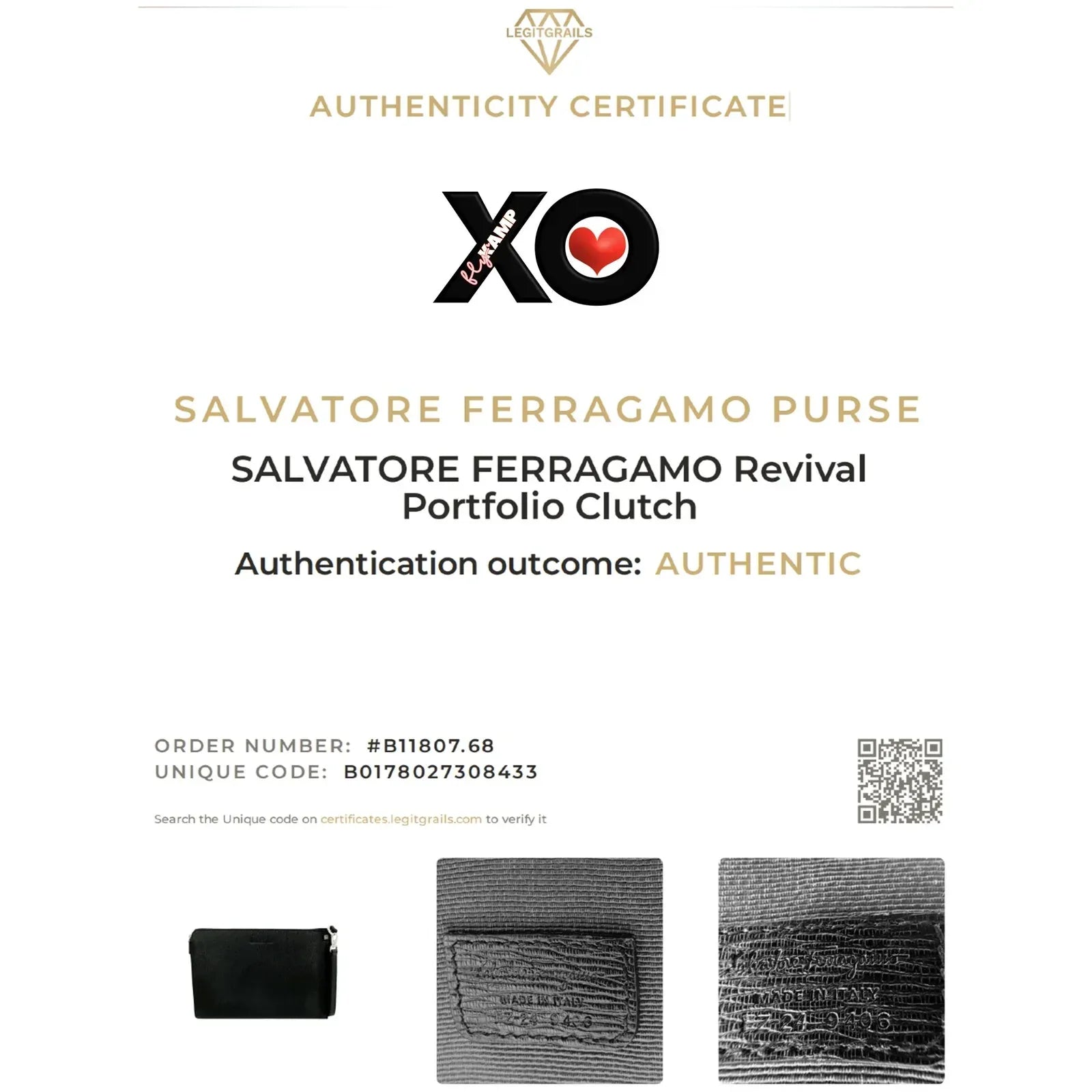 SALVATORE FERRAGAMO Revival Portfolio Clutch - flyKAMP