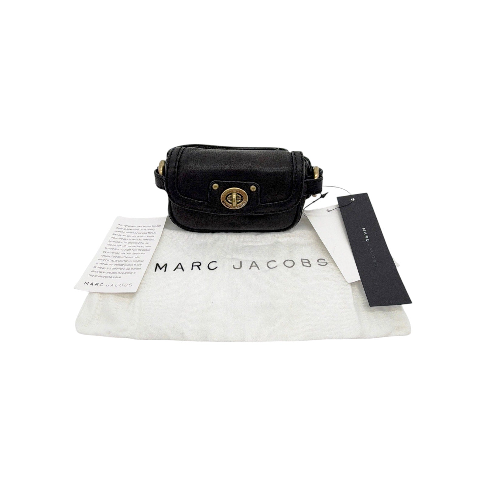 MARC JACOBS Leather Belt Bag in Black Marc Jacobs