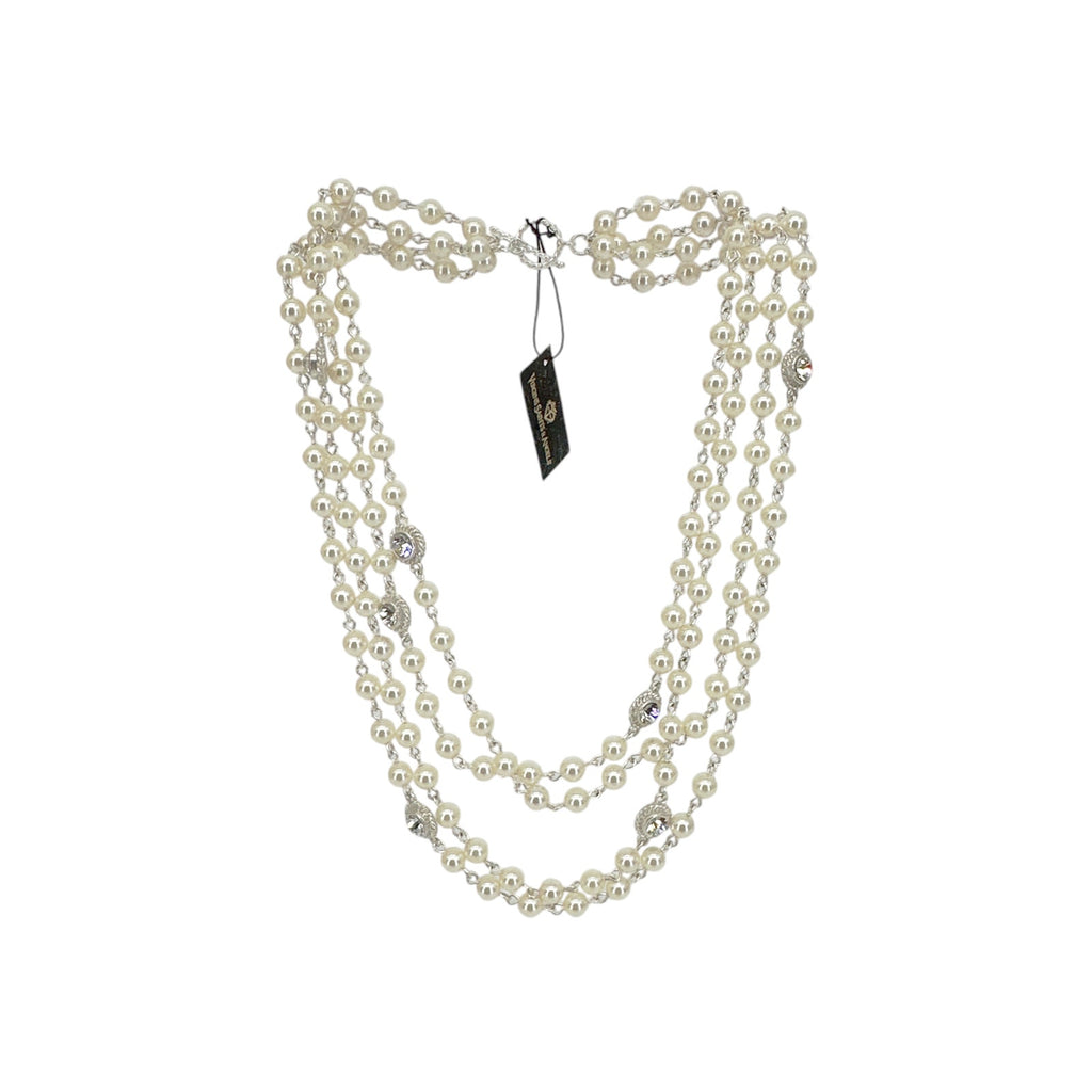 VIRGINS SAINTS & ANGELS VSA Magdalena Necklace 6mm Cream Pearl in Silver Virgins Saints & Angels