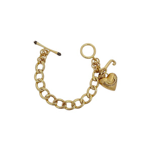 JUICY COUTURE Starter Charm Bracelet in Gold Vintage & NEW
