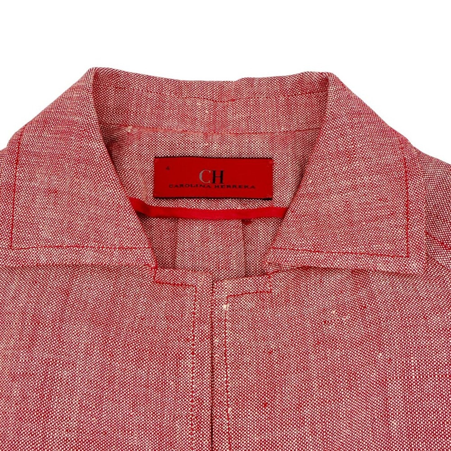 CAROLINA HERRERA Cropped Open Front Silk Blend Jacket 4