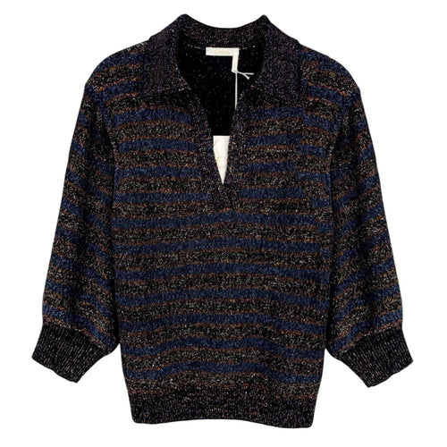 CHLOE Lurex Polo Sweater M - flyKAMP