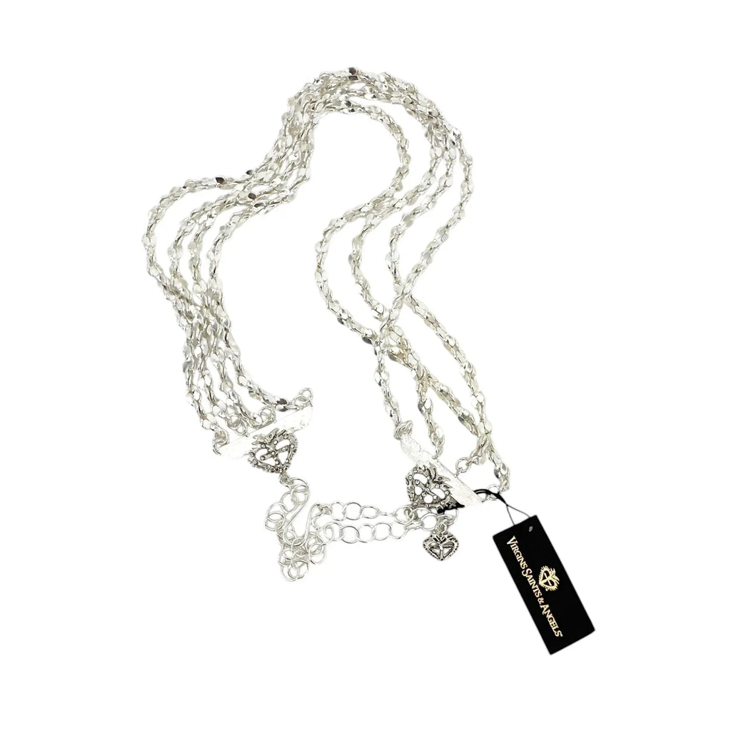 VIRGINS SAINTS & ANGELS VSA Love Chain Necklace in Silver - flyKAMP