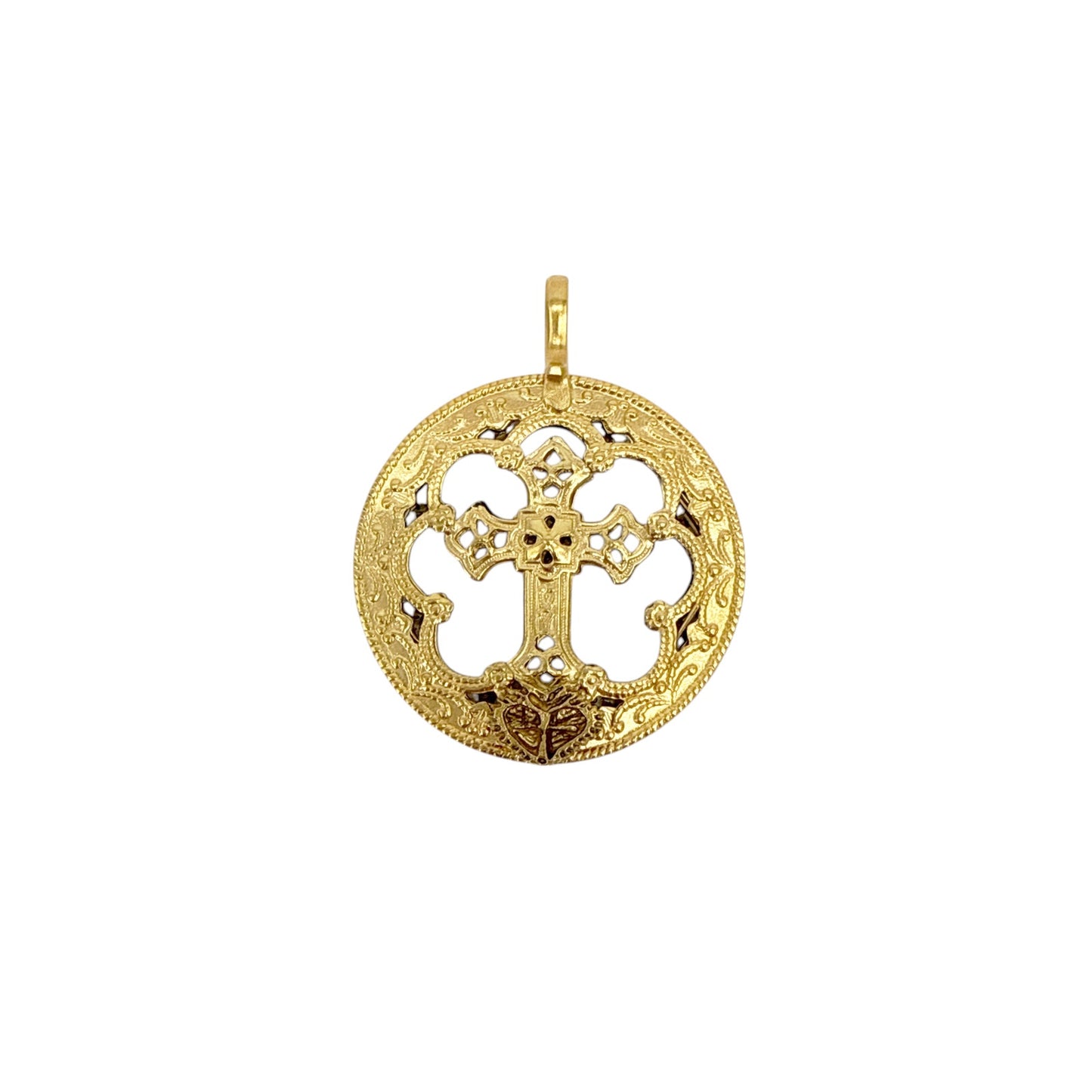 VIRGINS SAINTS & ANGELS VSA Basilica Hope Medallion in Gold