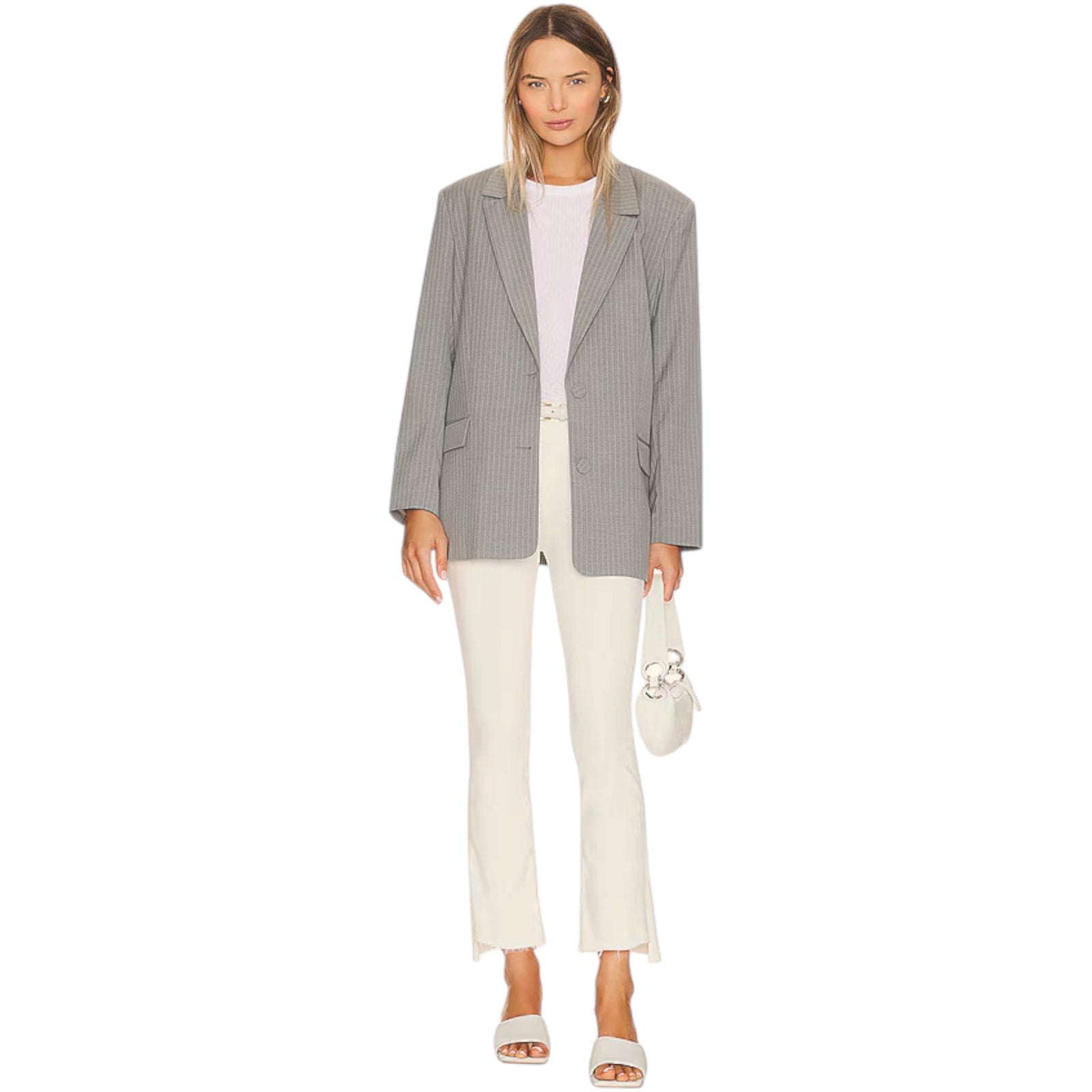 MOTHER The Insider Crop Step Fray in Cream Puffs 24 Mother