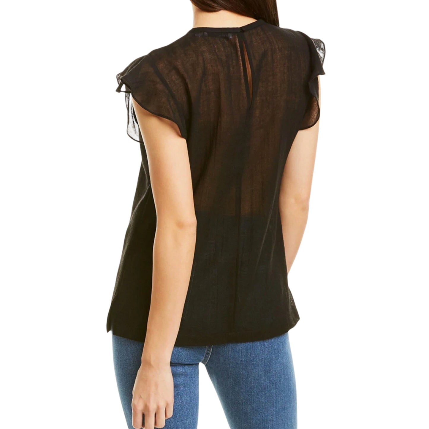 BALDWIN Kansas City BLDWN Petal Top in Black S