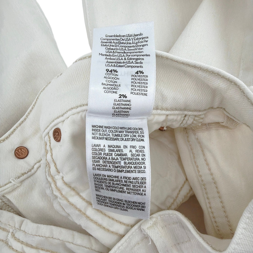 MOTHER The Insider Crop Step Fray in Cream Puffs 24 Mother