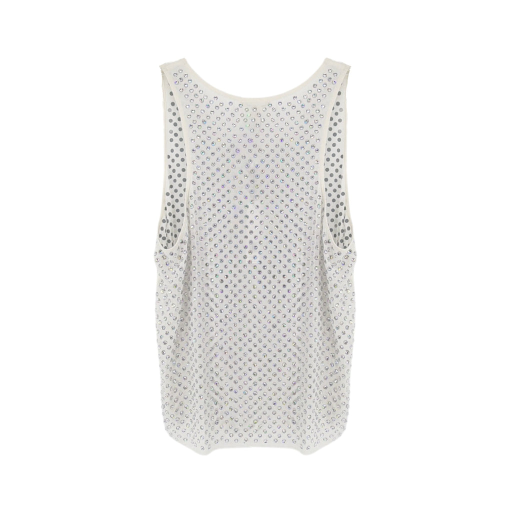 MARC JACOBS Rhinestone Embellished Tank Top S Marc Jacobs