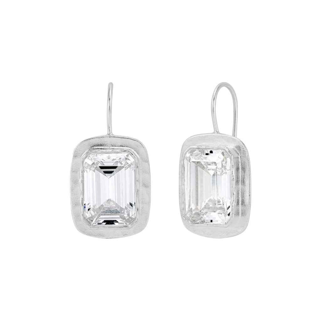 SILPADA Moments to Shine Drop Earrings White Cubic Zirconia