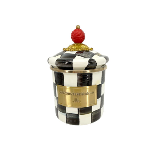 MACKENZIE-CHILDS Courtly Check Canister Demi