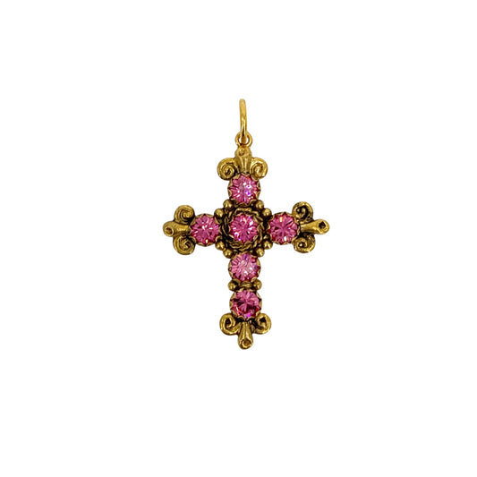 VIRGINS SAINTS & ANGELS VSA Addie Charm Pink & Gold