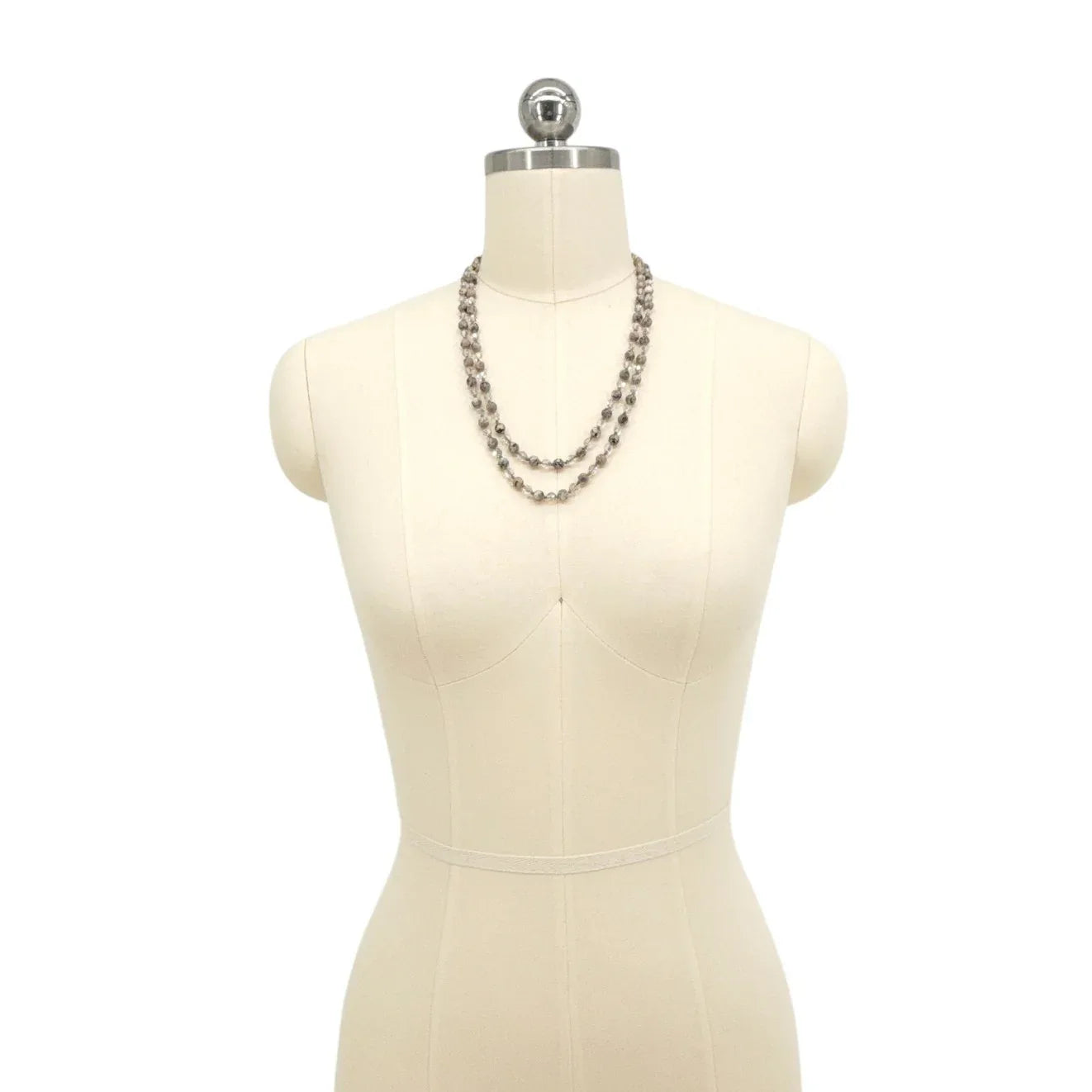 CHAN LUU Semi-Precious Necklace or Wrap Bracelet Clear & Natural - flyKAMP