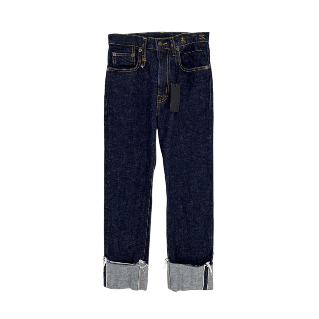 R13 Courtney Slim with Cuff in Indigo Rinse 25 R13