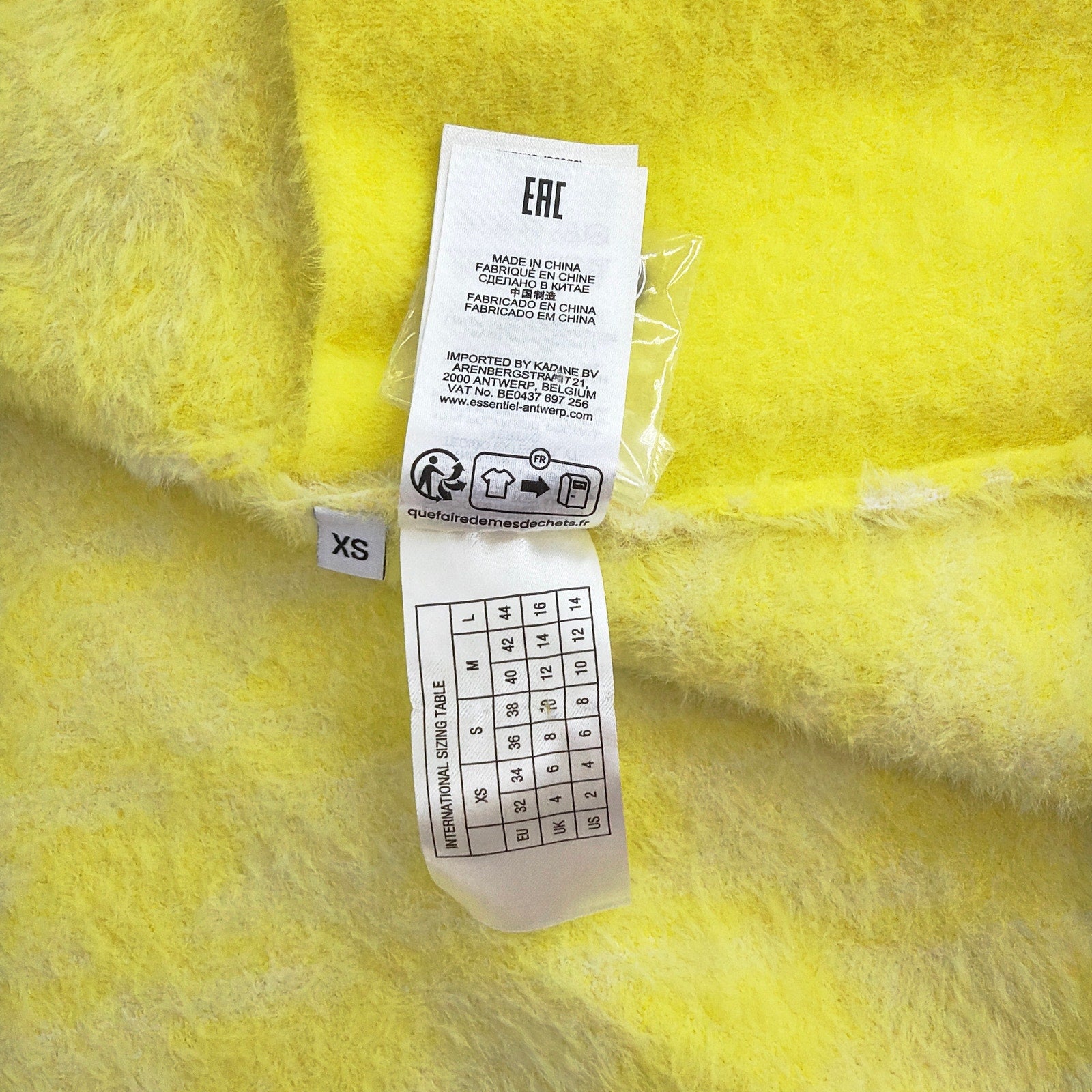 ESSENTIEL ANTWERP Joking Knit Jacket Cardigan in Lemon Squeeze XS Essentiel Antwerp