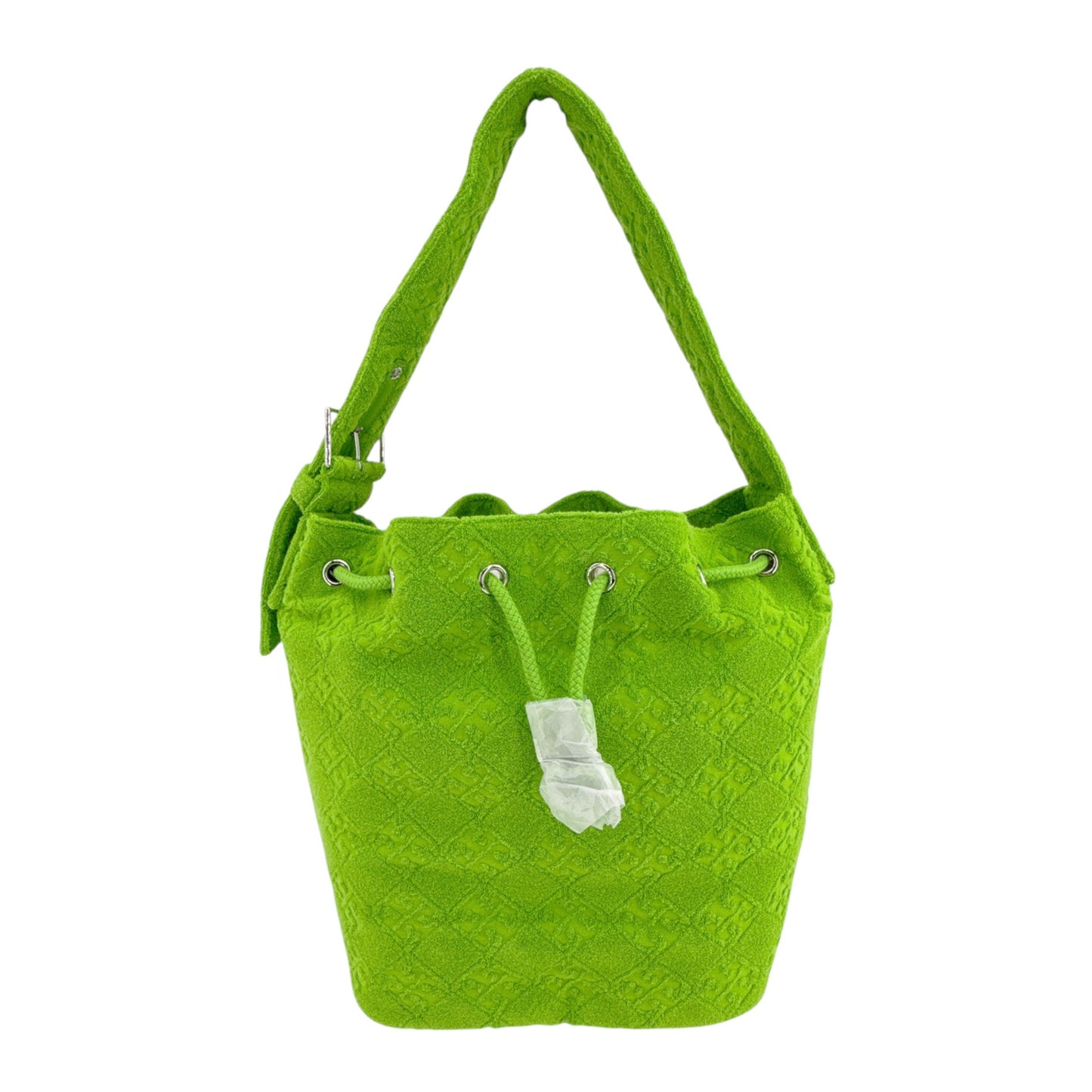 TORY BURCH T Monogram Oversized Bucket Bag in Monster