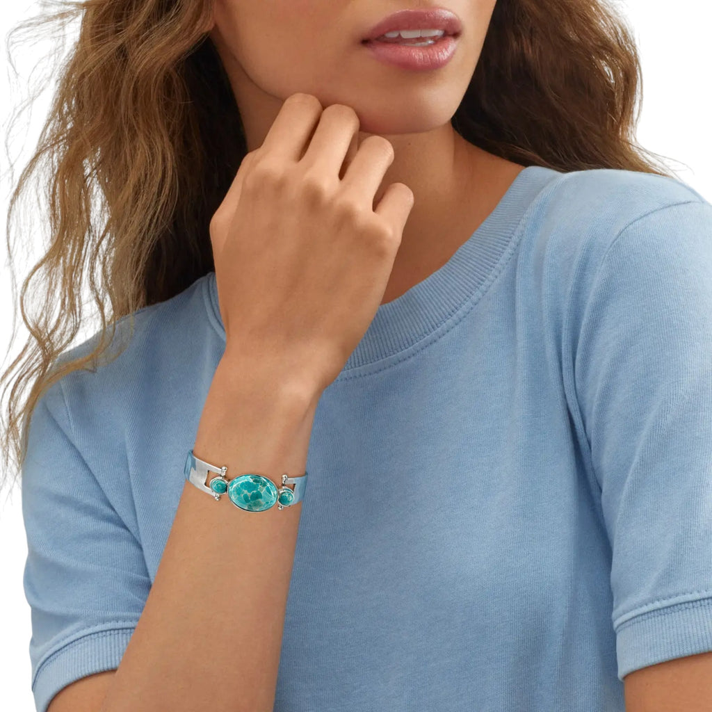 SILPADA El Rio Sterling Silver Turquoise Bangle Bracelet