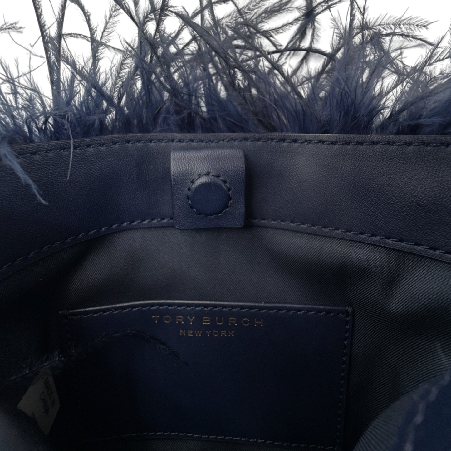 TORY BURCH Ostrich Feather Bag