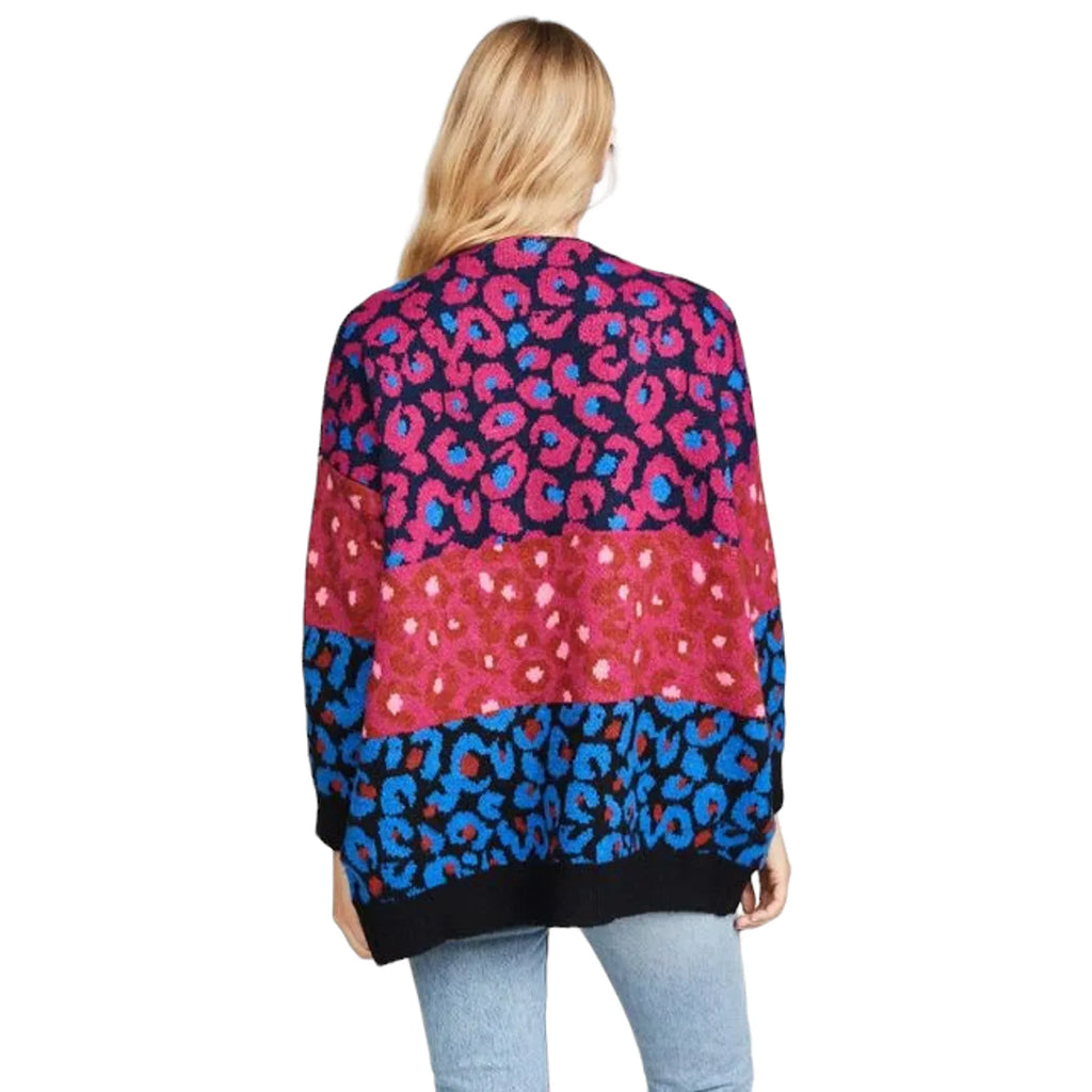 FARM RIO Mixed Leopard Cardigan S - flyKAMP
