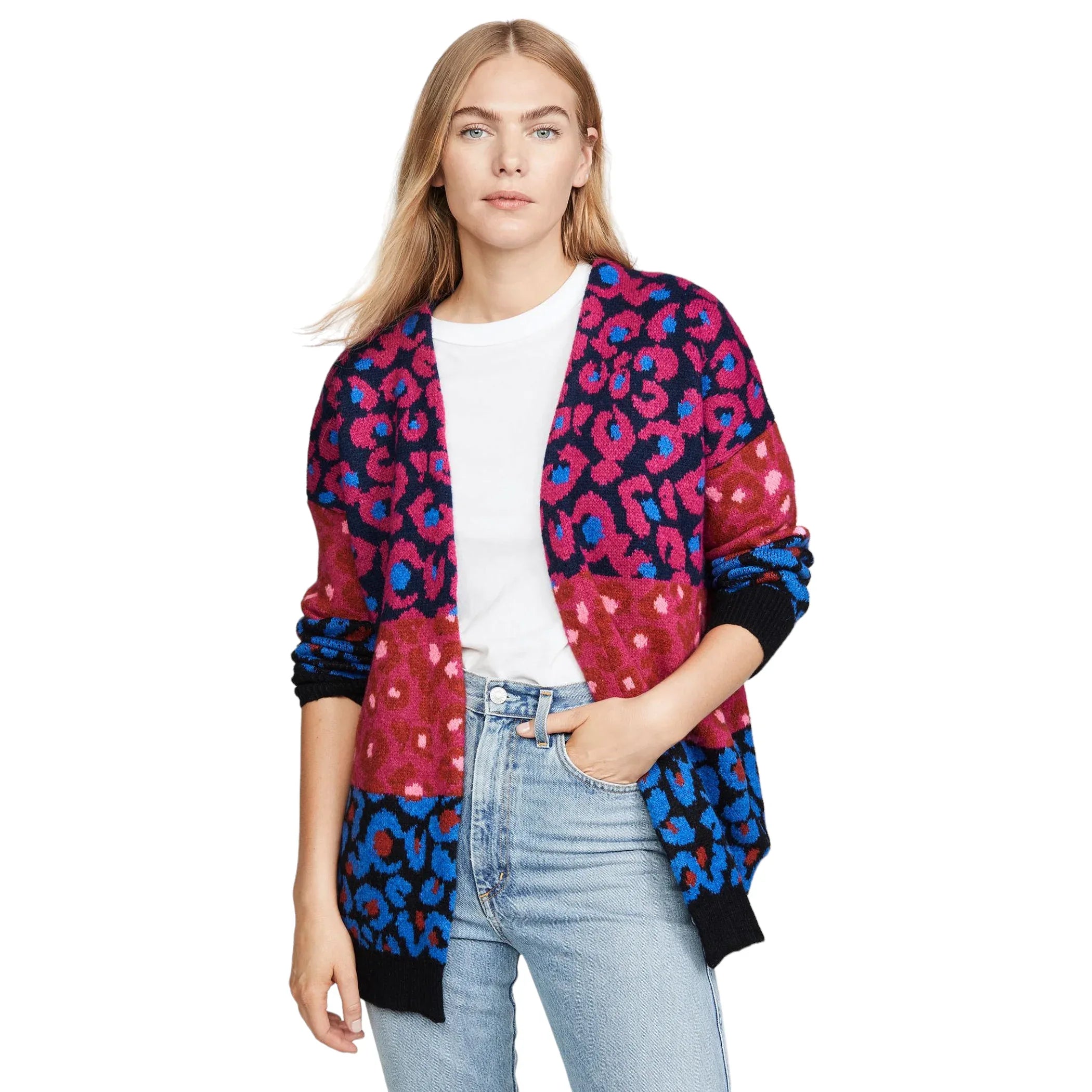 FARM RIO Mixed Leopard Cardigan S - flyKAMP