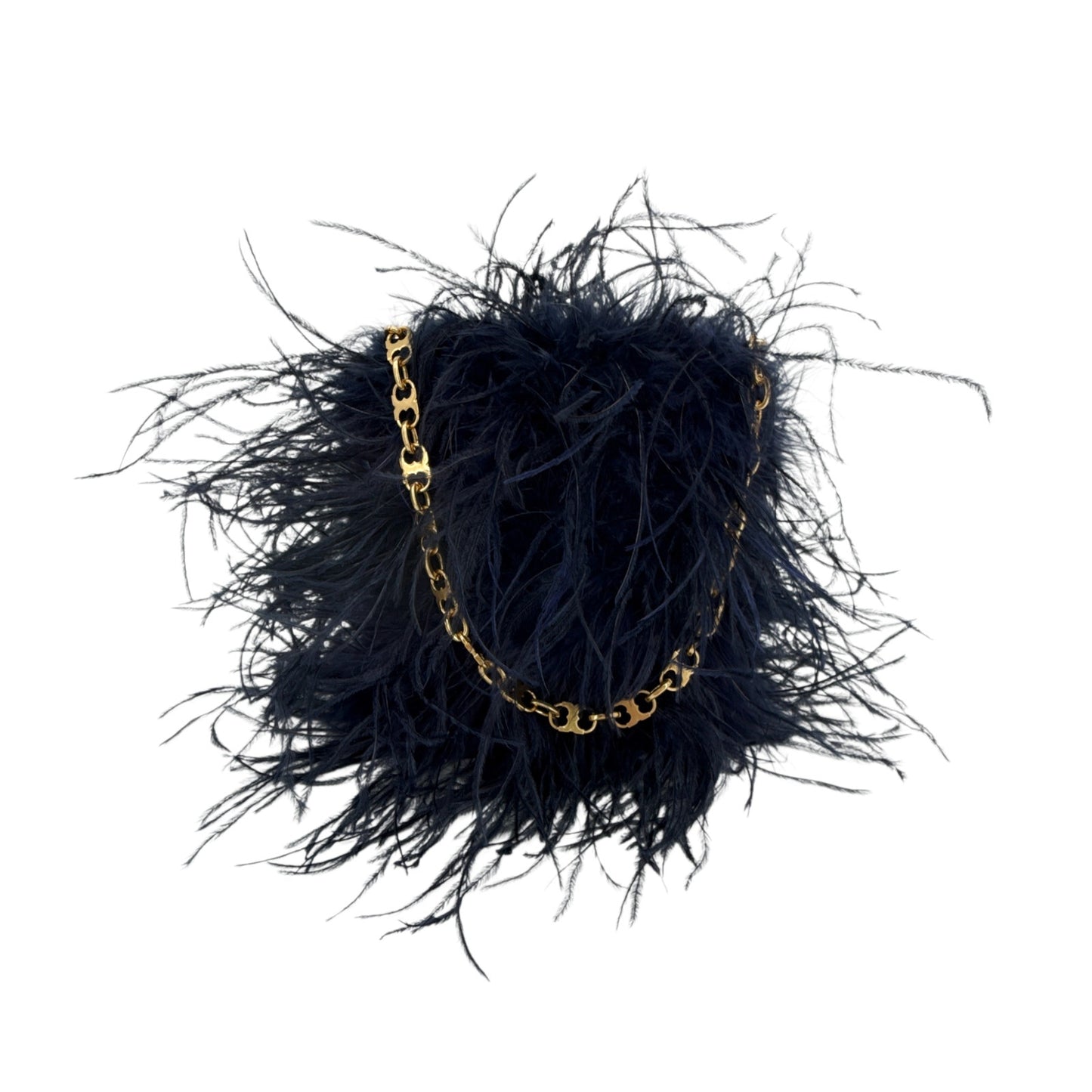 TORY BURCH Ostrich Feather Bag