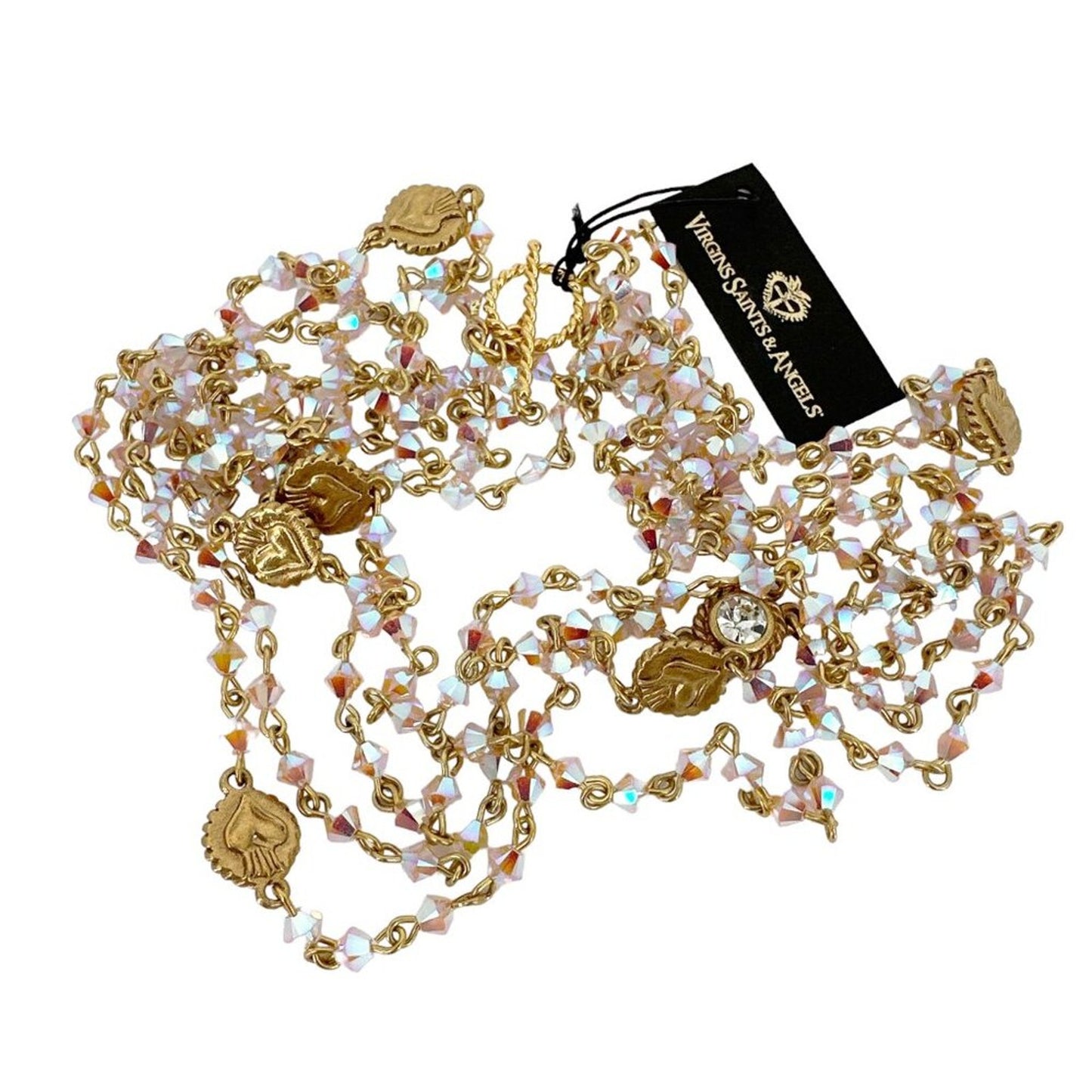 VIRGINS SAINTS & ANGELS VSA Magdalena Bicone Rose Water Opal AB