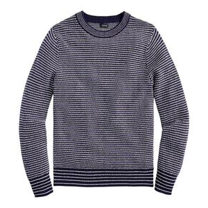 J.CREW Rugged Merino Wool Bird's-eye Sweater S