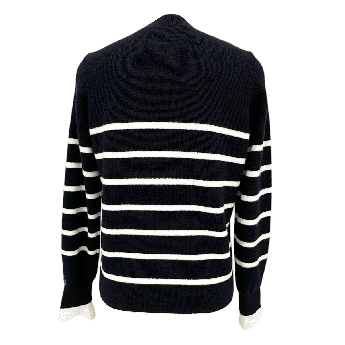3.1 PHILLIP LIM Sailor Stripe Lace Cuff Sweater S - flyKAMP