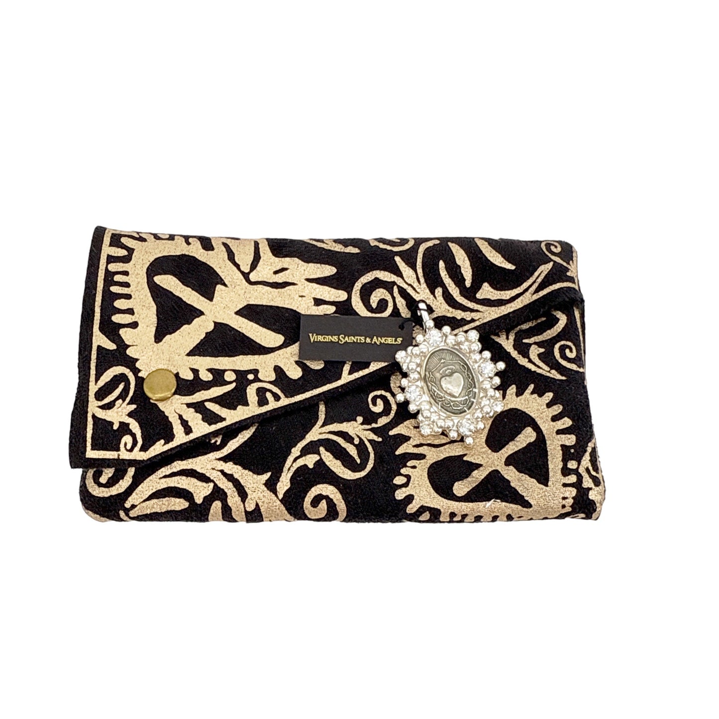 VIRGINS SAINTS & ANGELS VSA Oval Cloister Sacred Heart Medallion in Silver