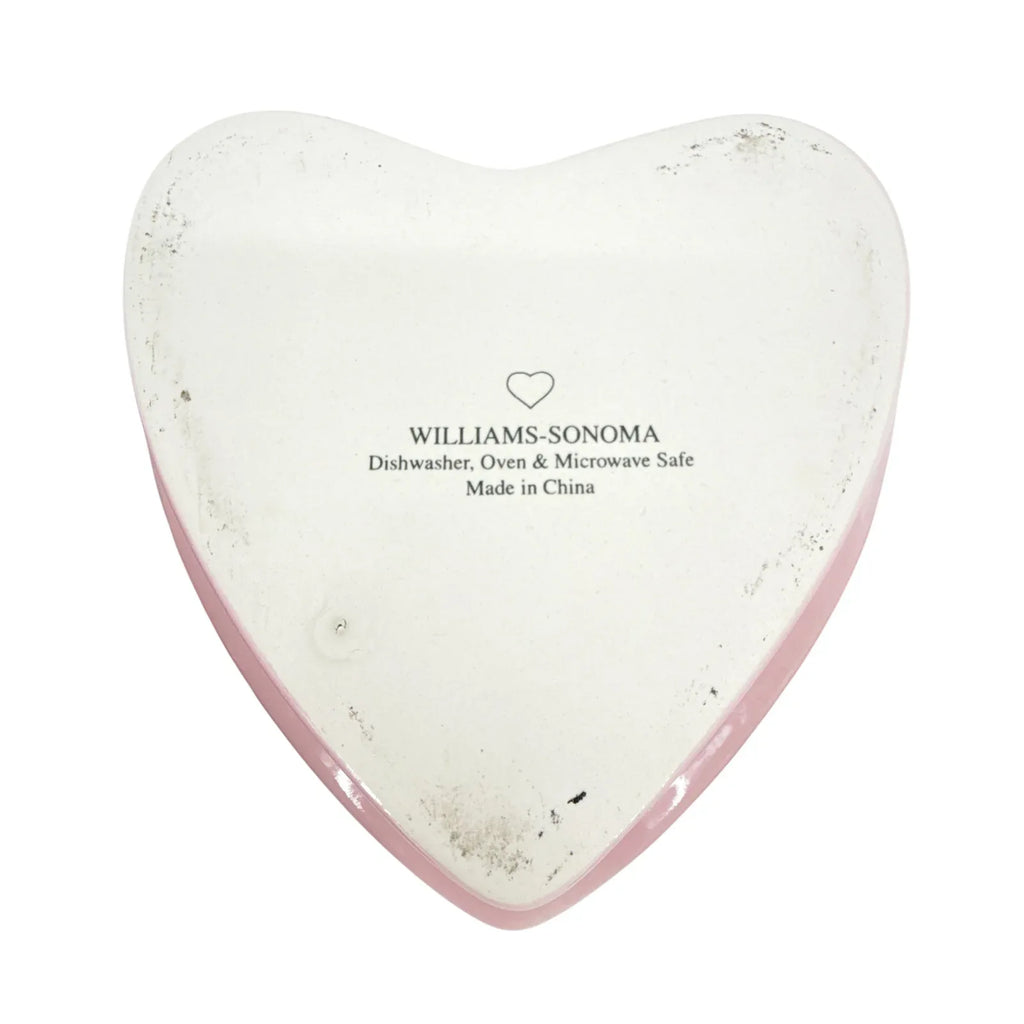 WILLIAMS-SONOMA Beaded Heart Shaped Ramekins Set of 3 - flyKAMP