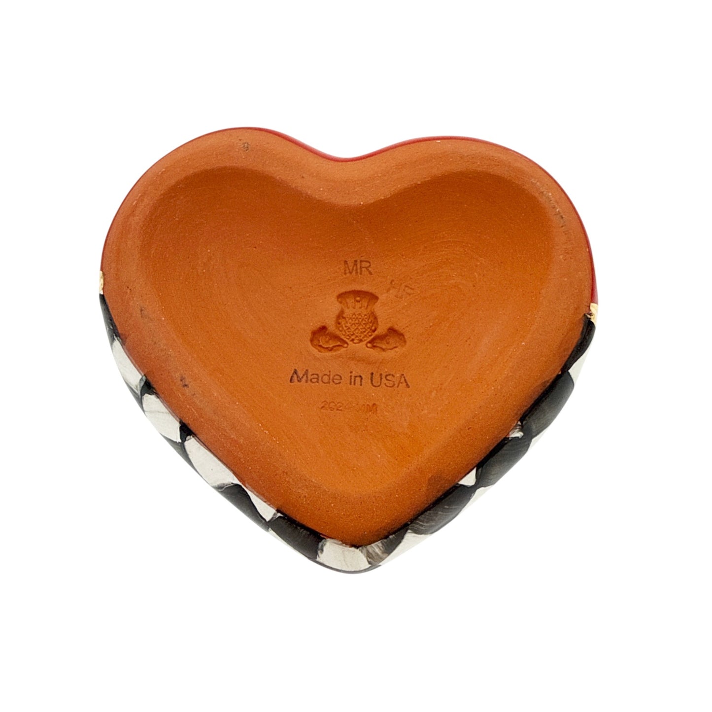 MACKENZIE-CHILDS Dotty Heart Ceramic Décor